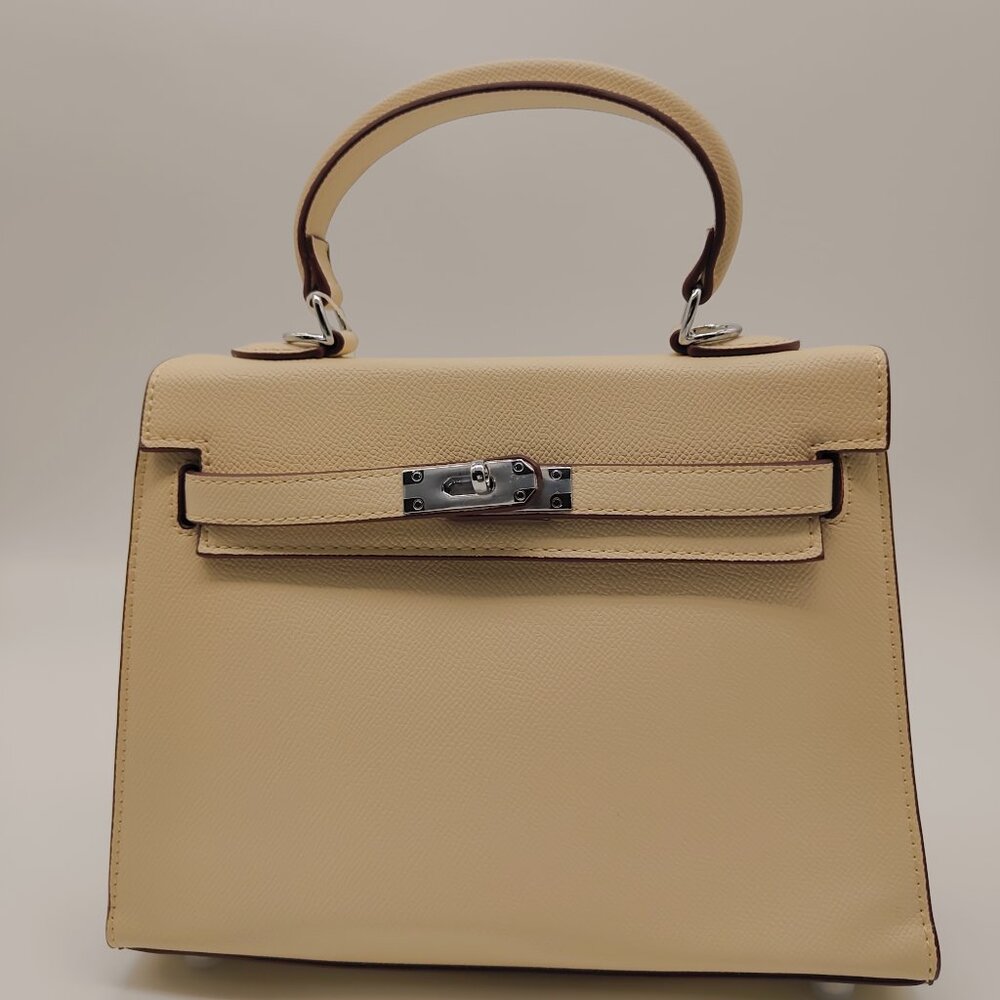 Little satchel bag off-white color